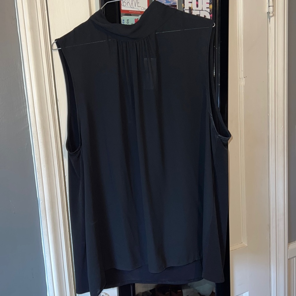 Ann Taylor Sleeves Black Blouse - Tie back